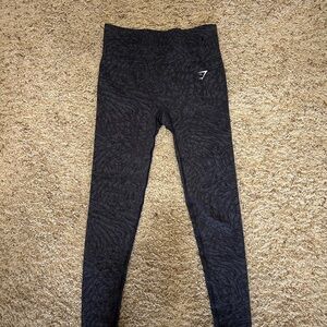 Gymshark Black & Gray High-Waisted Leggings